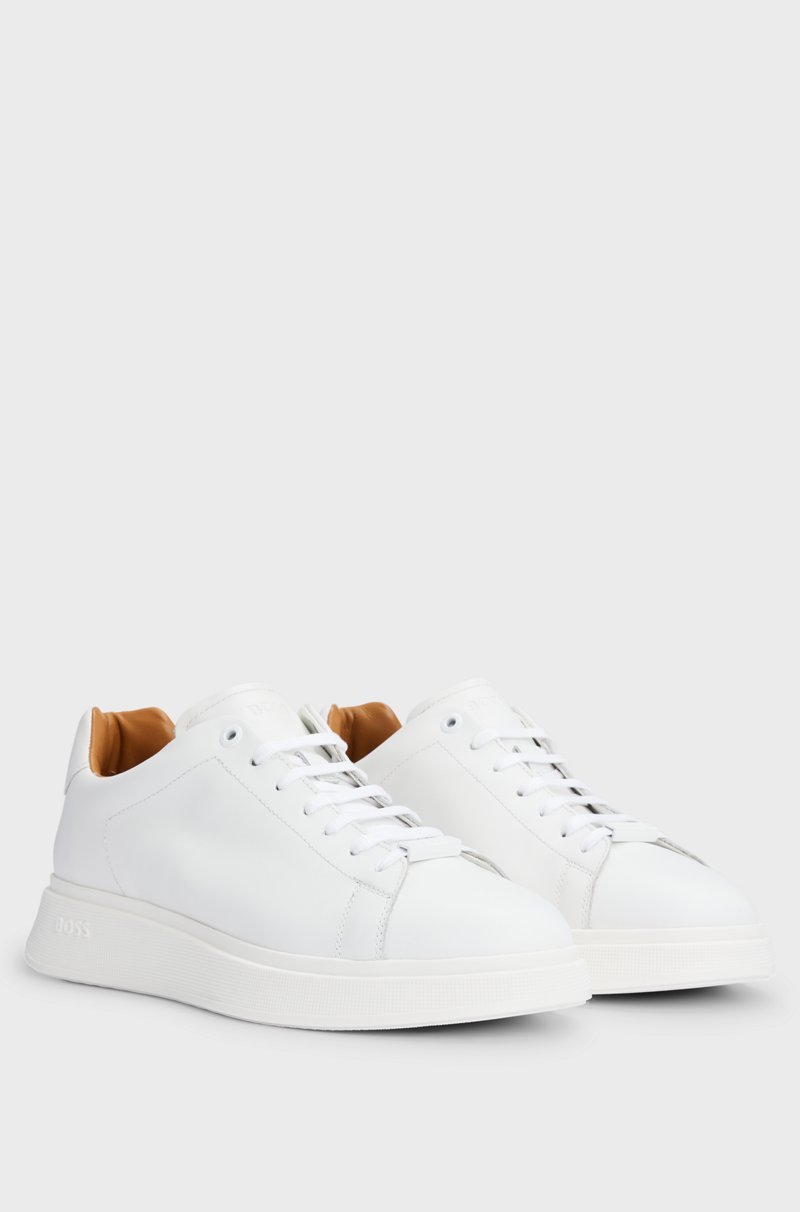 Hugo Boss Deportivas de piel con suela de goma Tienda de fábrica