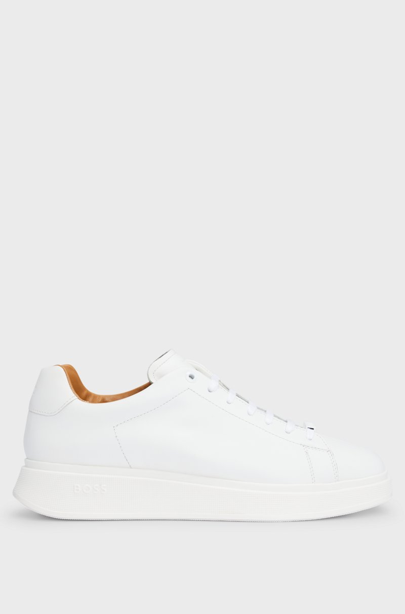 Hugo Boss Deportivas de piel con suela de goma Tienda de fábrica