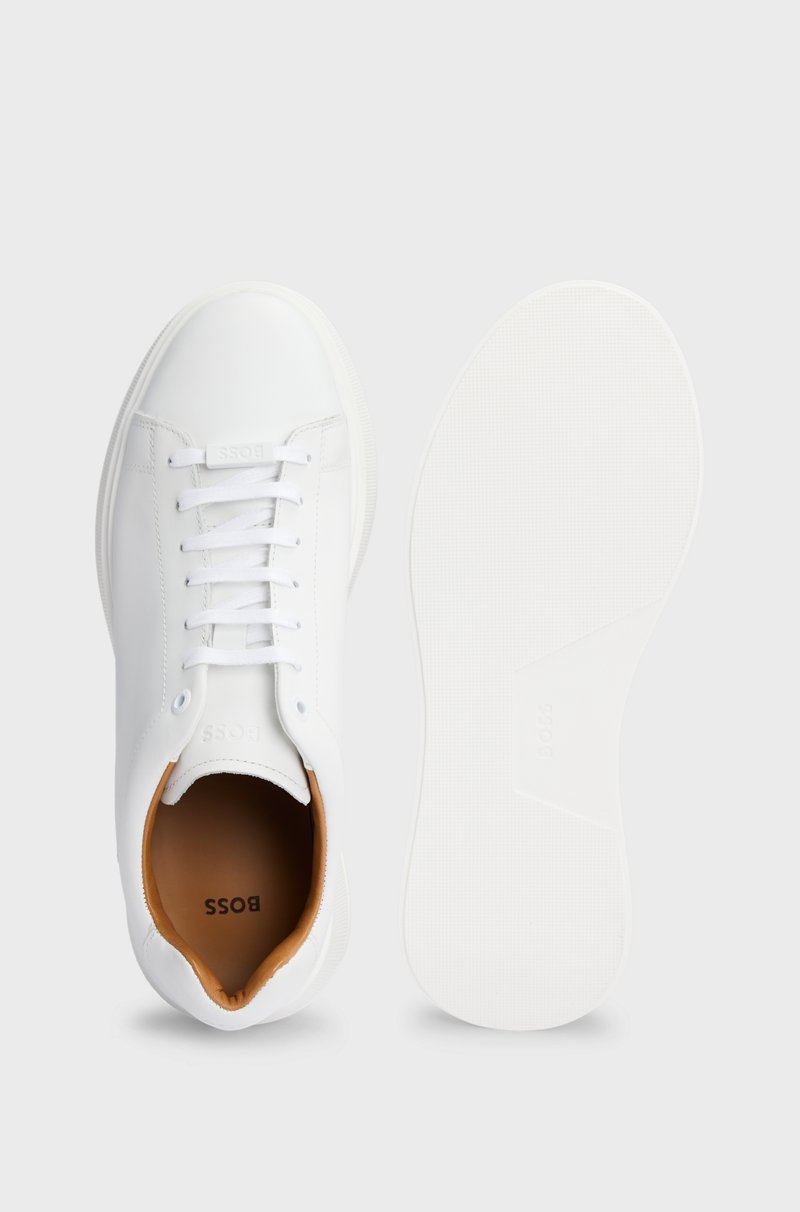 Hugo Boss Deportivas de piel con suela de goma Tienda de fábrica