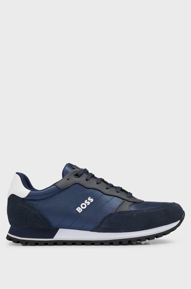 Hugo Boss Deportivas con apliques de piel sintética inspiradas en las zapatillas de correr Precios de Black Friday