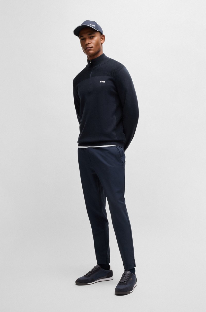 Hugo Boss Deportivas con cordones en diferentes materiales con ribetes de ante En oferta