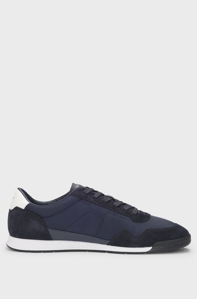 Hugo Boss Deportivas con cordones en diferentes materiales con ribetes de ante En oferta