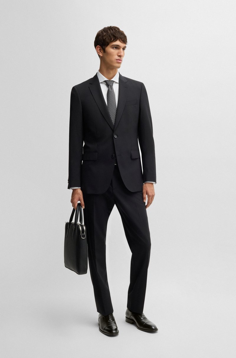 Hugo Boss Zapatos Oxford de piel lisa con puntera marcada Libre de impuestos