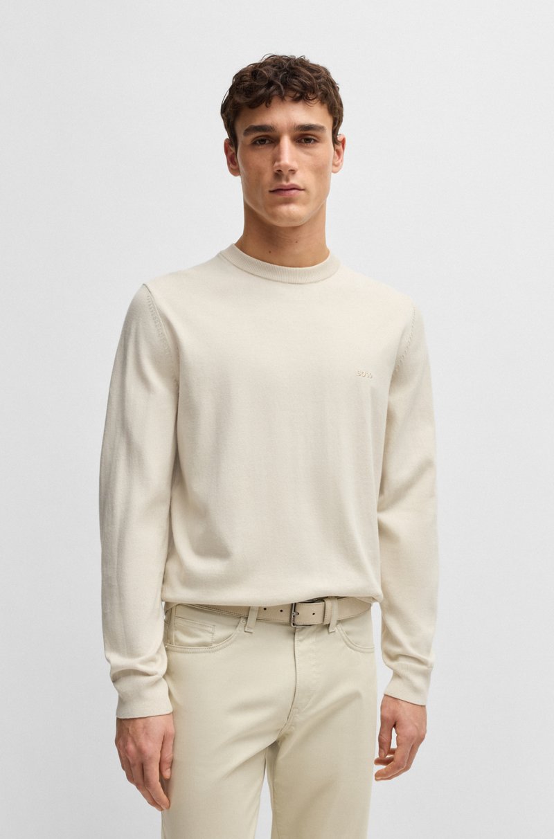 Hugo Boss Cinturón de ante con hebilla de bronce industrial con logo grabado Oferta exclusiva