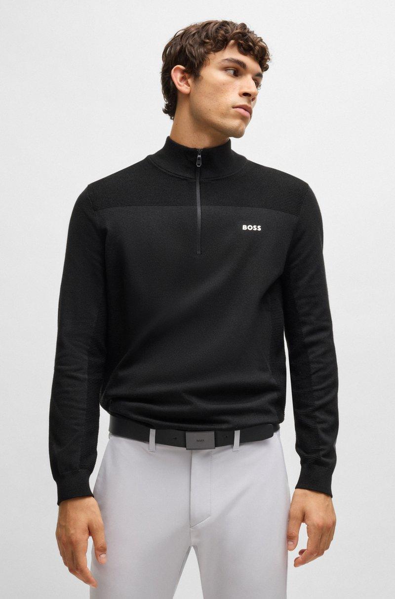 Hugo Boss Cinturón reversible de piel italiana con hebilla con placa y hebijón Última moda