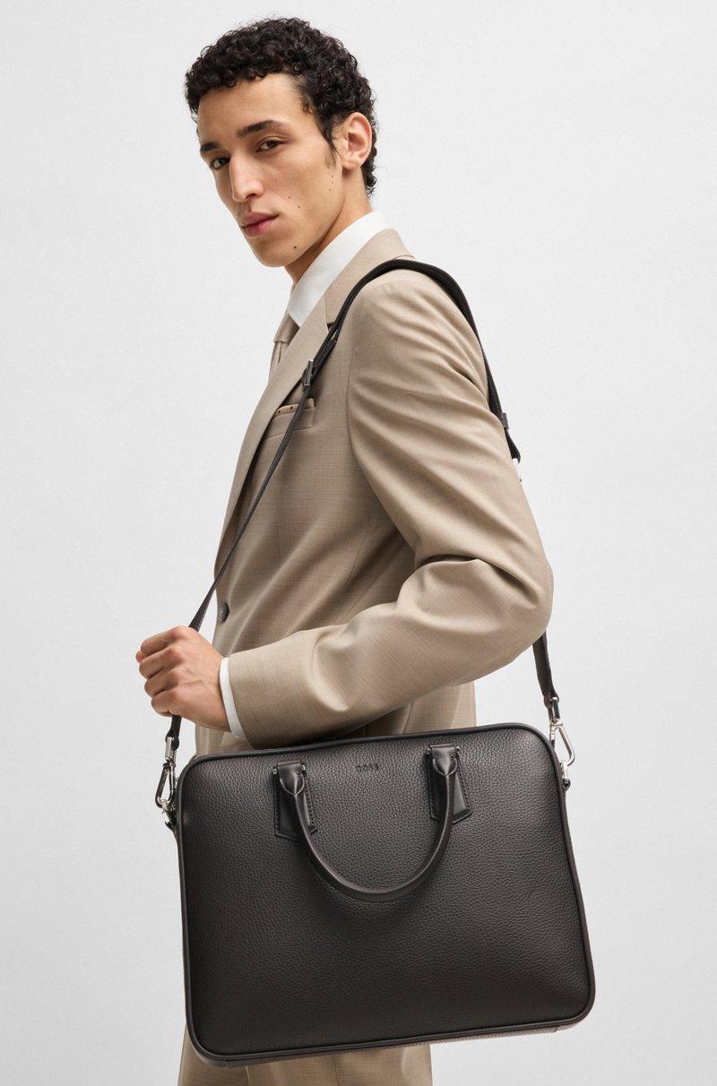 Hugo Boss Portadocumentos de piel italiana con detalles de la marca Ofertas especiales
