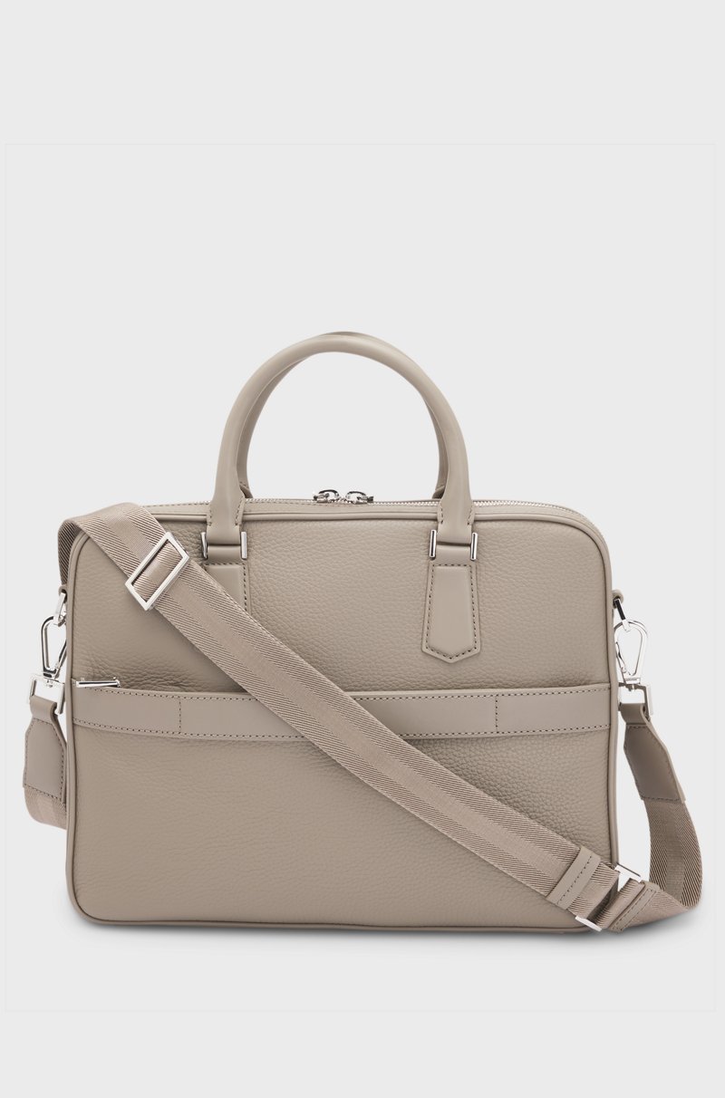 Hugo Boss Portadocumentos de piel italiana con detalles de la marca Rebajas de fin de temporada