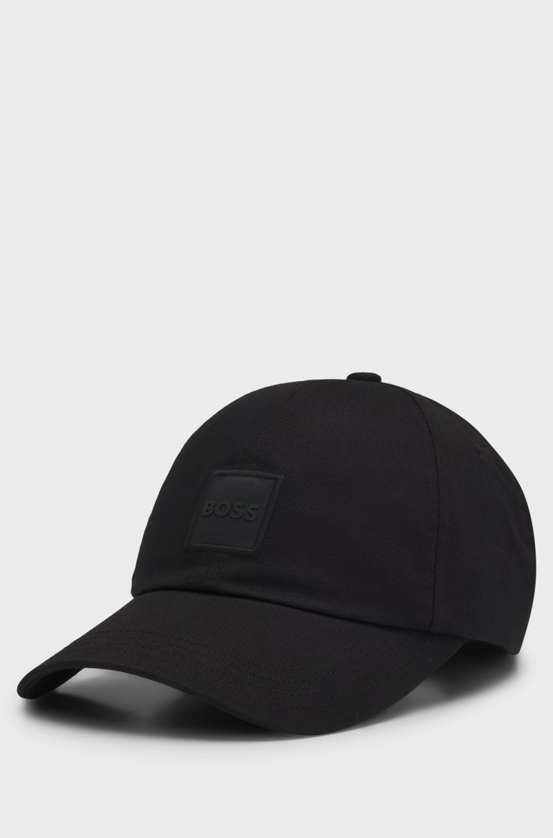Hugo Boss Gorra de sarga de algodón con parche de logotipo tejido 2025