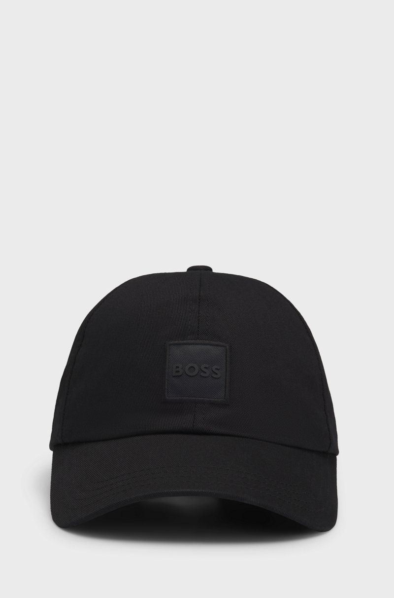 Hugo Boss Gorra de sarga de algodón con parche de logotipo tejido 2025