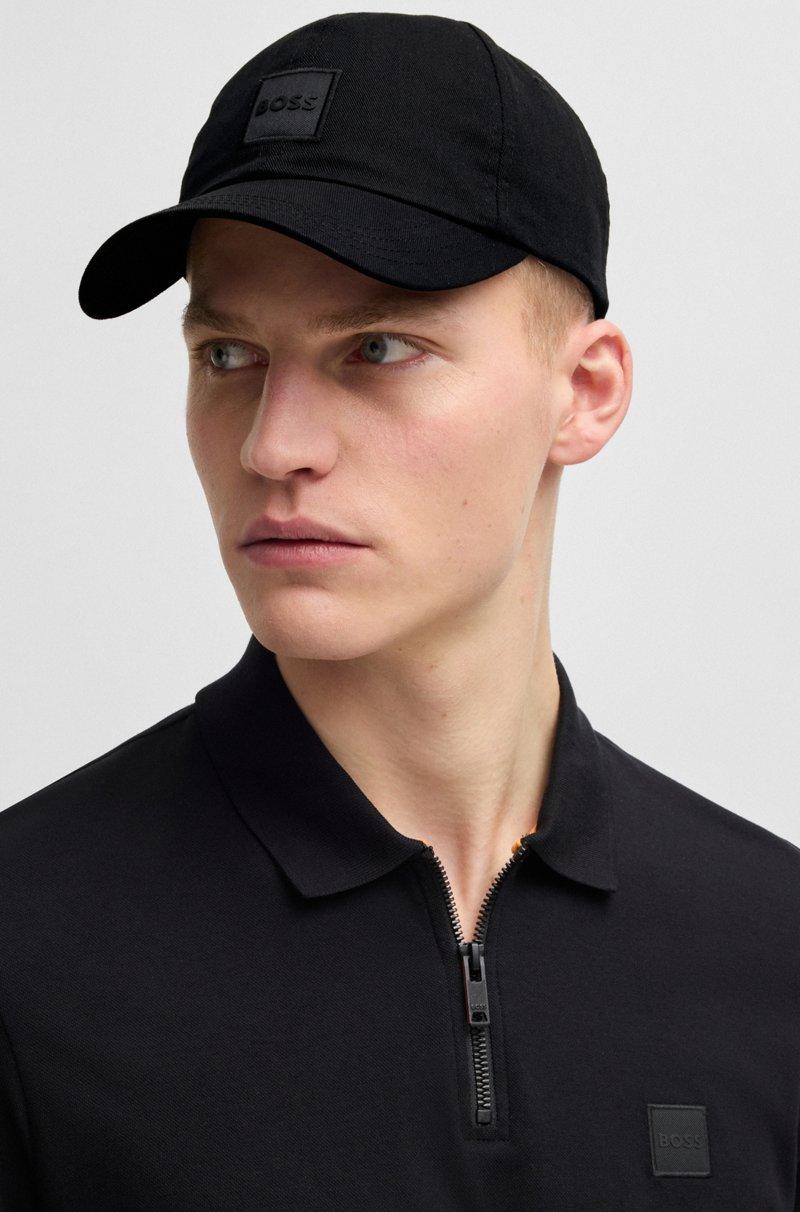 Hugo Boss Gorra de sarga de algodón con parche de logotipo tejido 2025