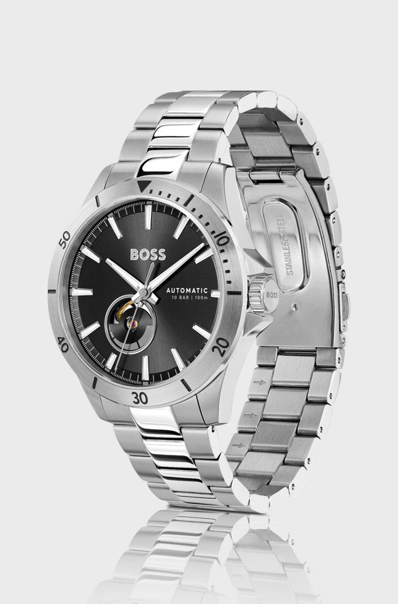 Hugo Boss Reloj de acero inoxidable con mecanismo automático japonés Rebajas
