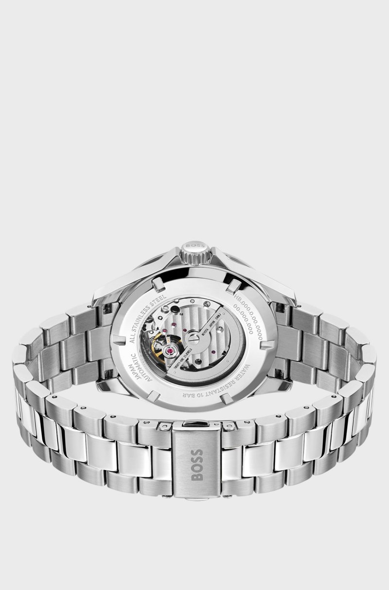 Hugo Boss Reloj de acero inoxidable con mecanismo automático japonés Rebajas