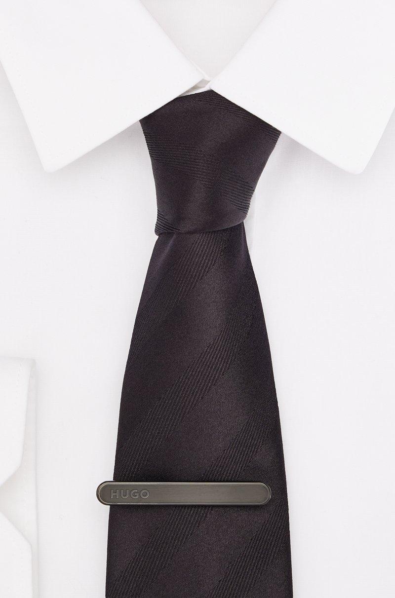 Hugo Boss Alfiler de corbata ovalado con logo grabado Ofertas
