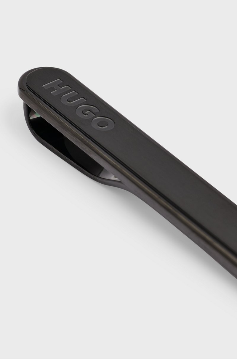Hugo Boss Alfiler de corbata ovalado con logo grabado Ofertas
