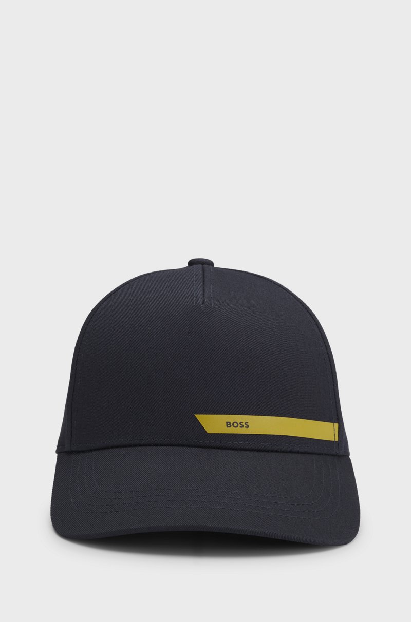 Hugo Boss Gorra en sarga de algodón con logo estampado En oferta