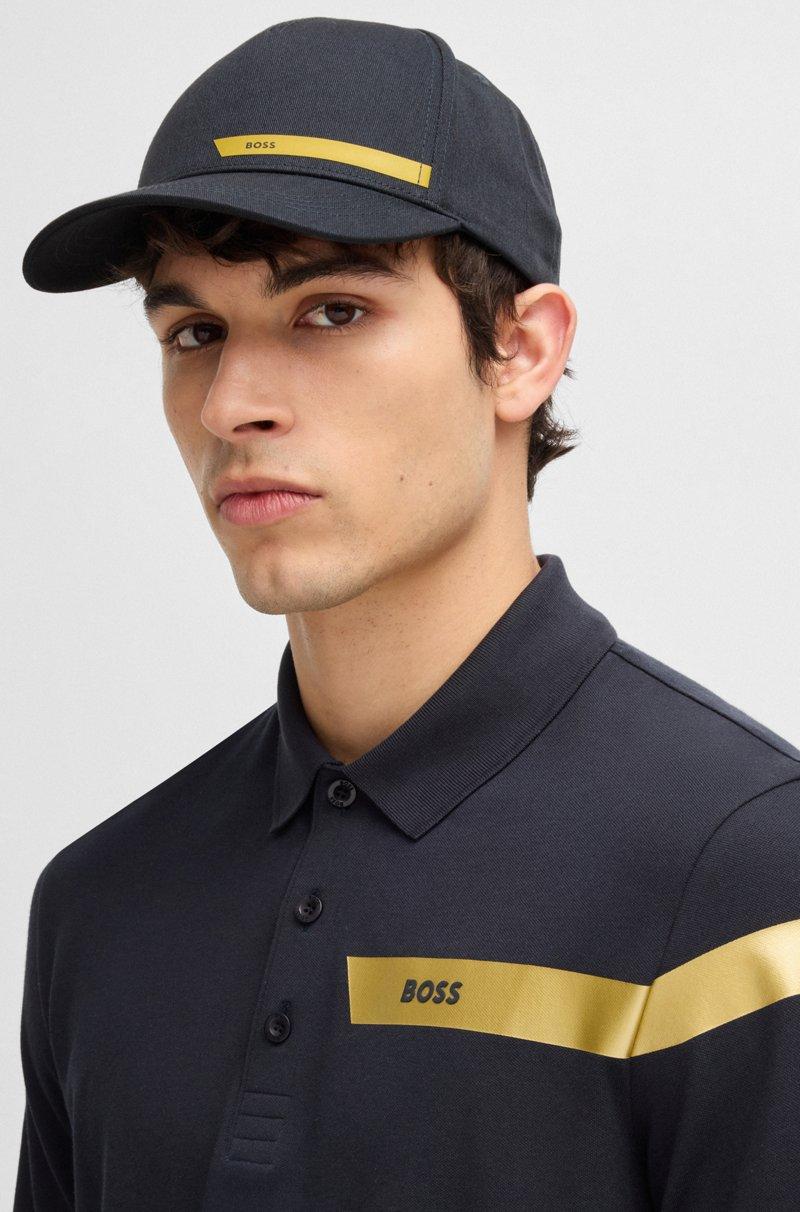 Hugo Boss Gorra en sarga de algodón con logo estampado En oferta