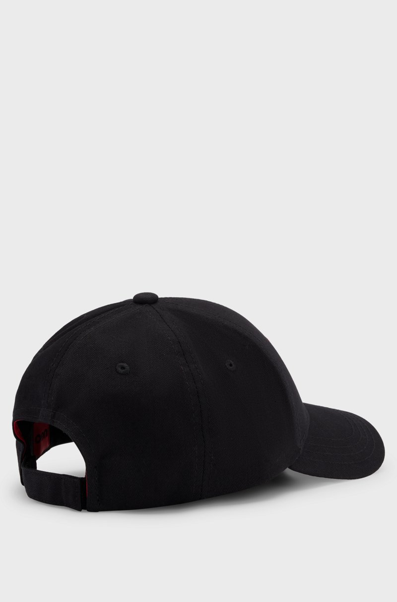 Hugo Boss Gorra de sarga de algodón con etiqueta con logo roja Gran oferta