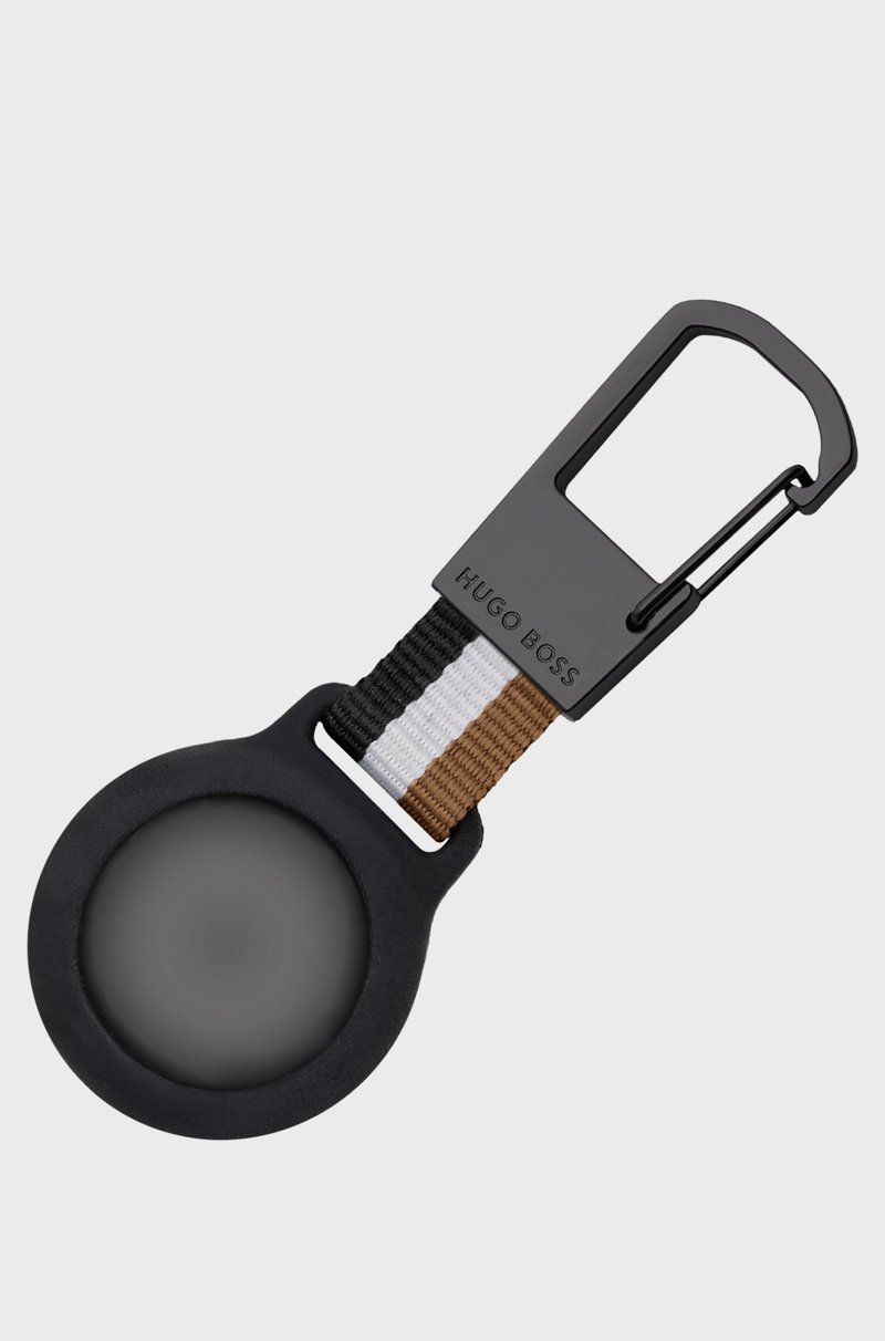 Hugo Boss Llavero con rayas de la marca y funda para AirTag Rebajas de fábrica