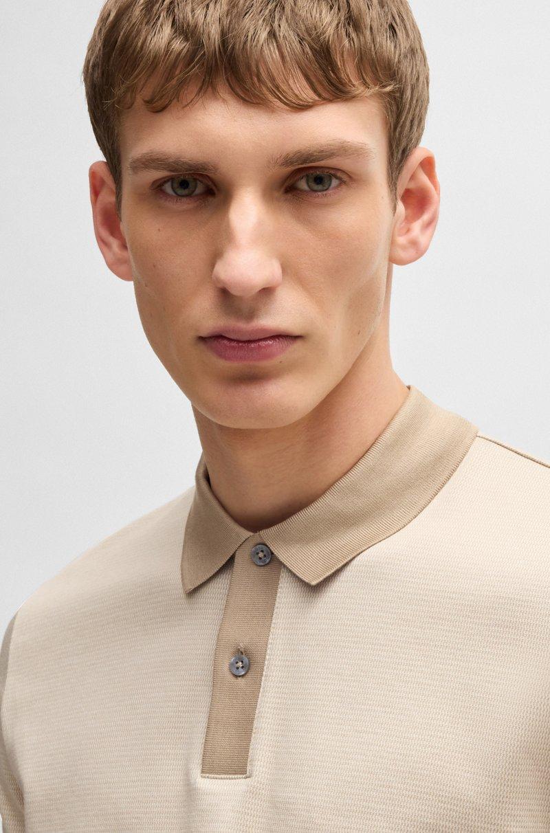 Hugo Boss Polo de algodón mercerizado con microestampado Envío gratis
