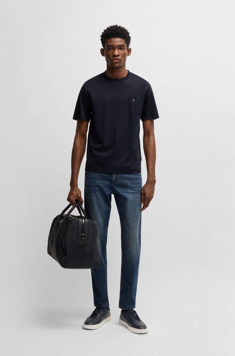 Hugo Boss Camiseta regular fit de algodón con monograma Double B Últimos 2 días