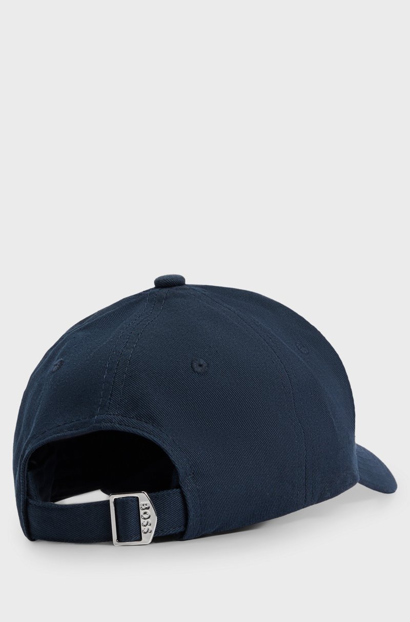 Hugo Boss Gorra de sarga de algodón con logo bordado Último día