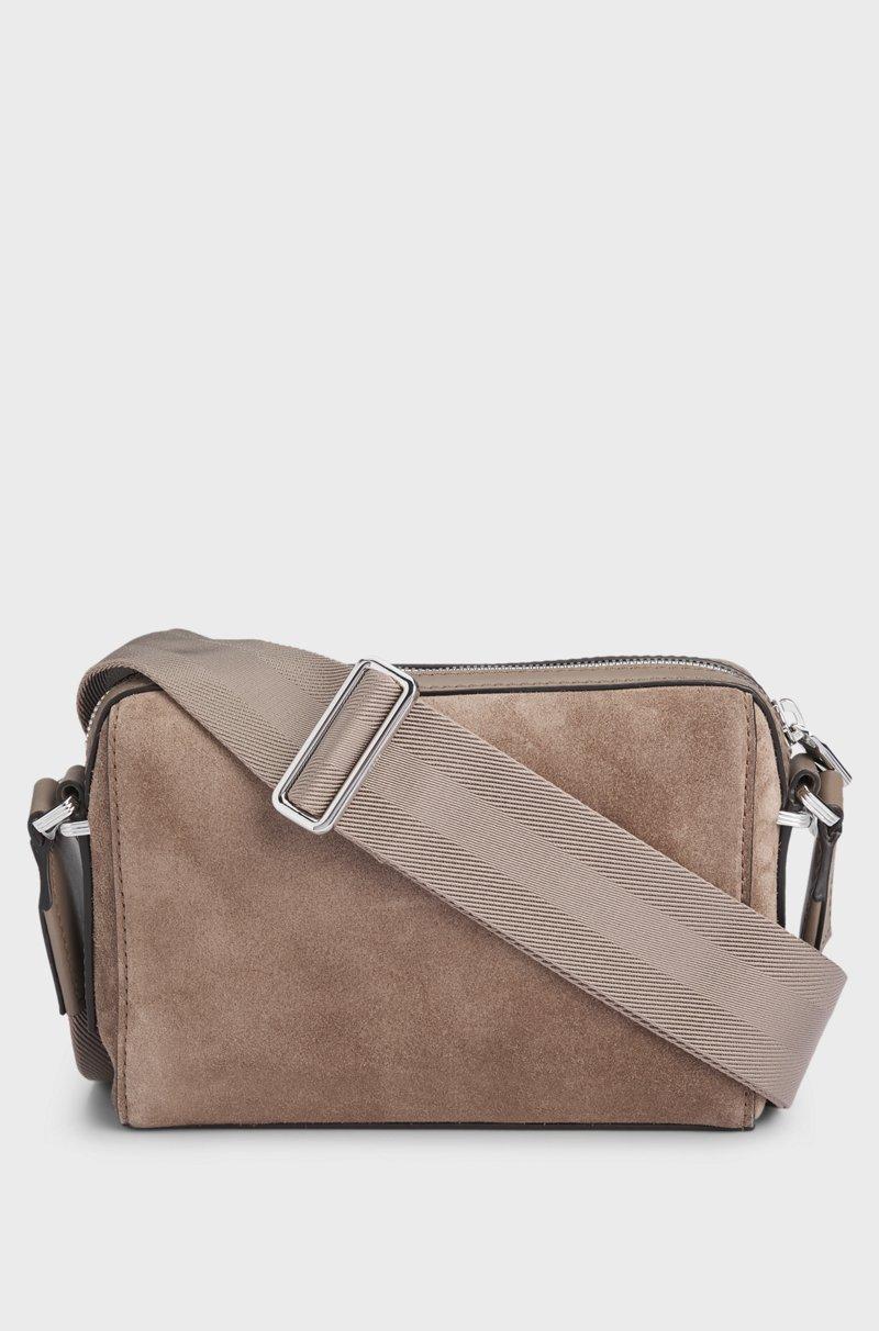 Hugo Boss Bolso bandolera de ante con logo grabado Envío internacional gratuito