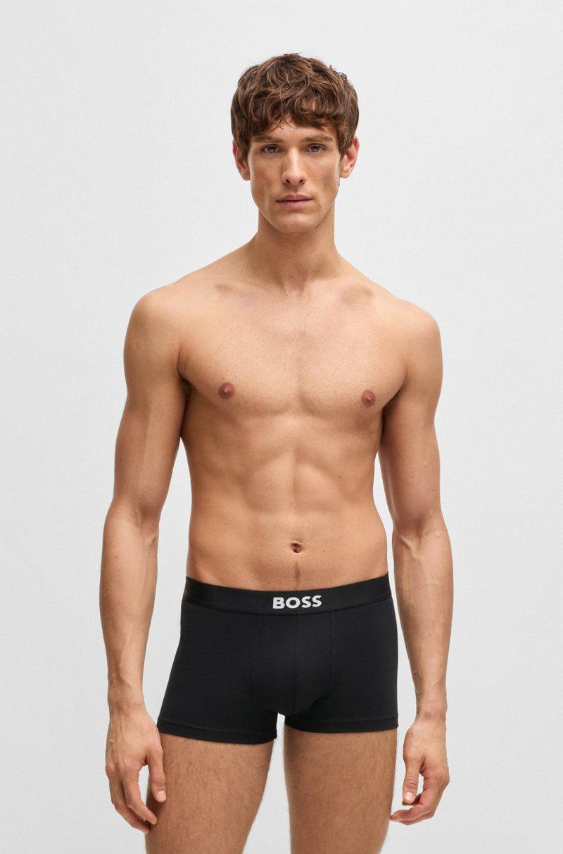 Hugo Boss Paquete de tres calzoncillos de algodón elástico con logo en la cintura Libre de impuestos