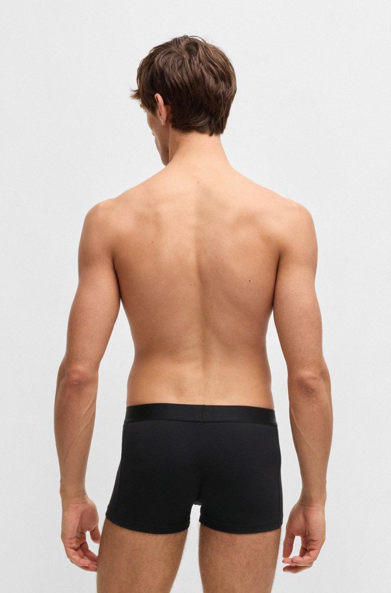 Hugo Boss Paquete de tres calzoncillos de algodón elástico con logo en la cintura Libre de impuestos