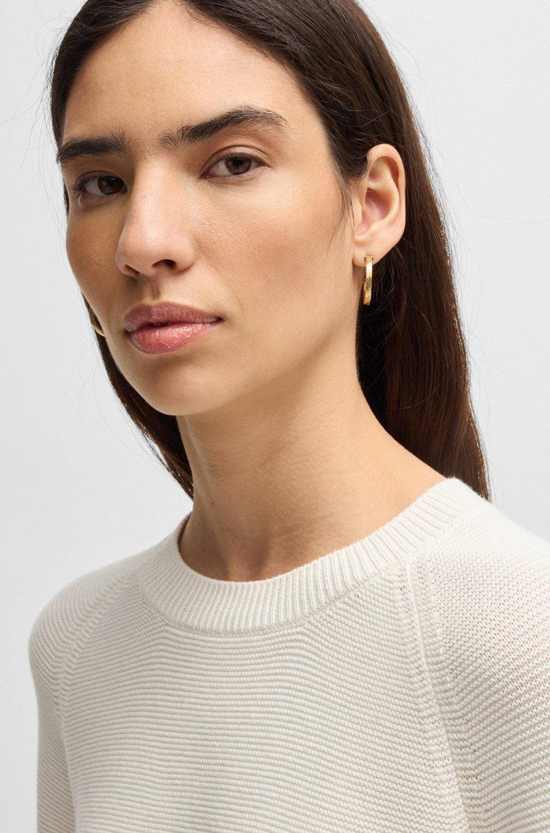 Hugo Boss Jersey de punto de algodón Ofertas de temporada