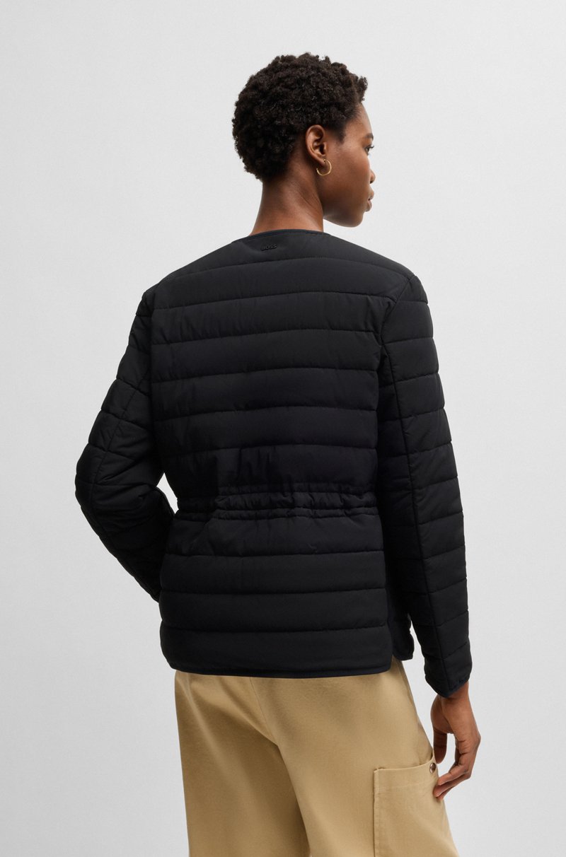Hugo Boss Chaqueta acolchada repelente al agua con cordón en la cintura Rebajas de fin de temporada