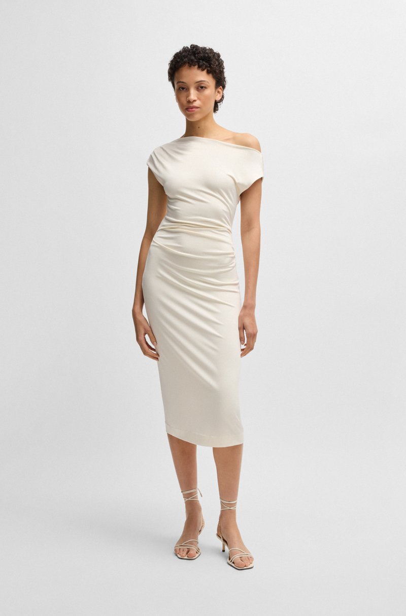 Hugo Boss Vestido de punto elástico con escote vamp Gran oferta
