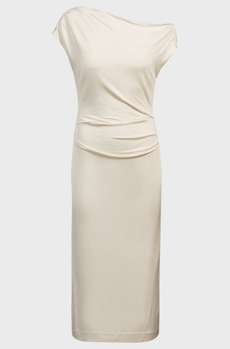 Hugo Boss Vestido de punto elástico con escote vamp Gran oferta