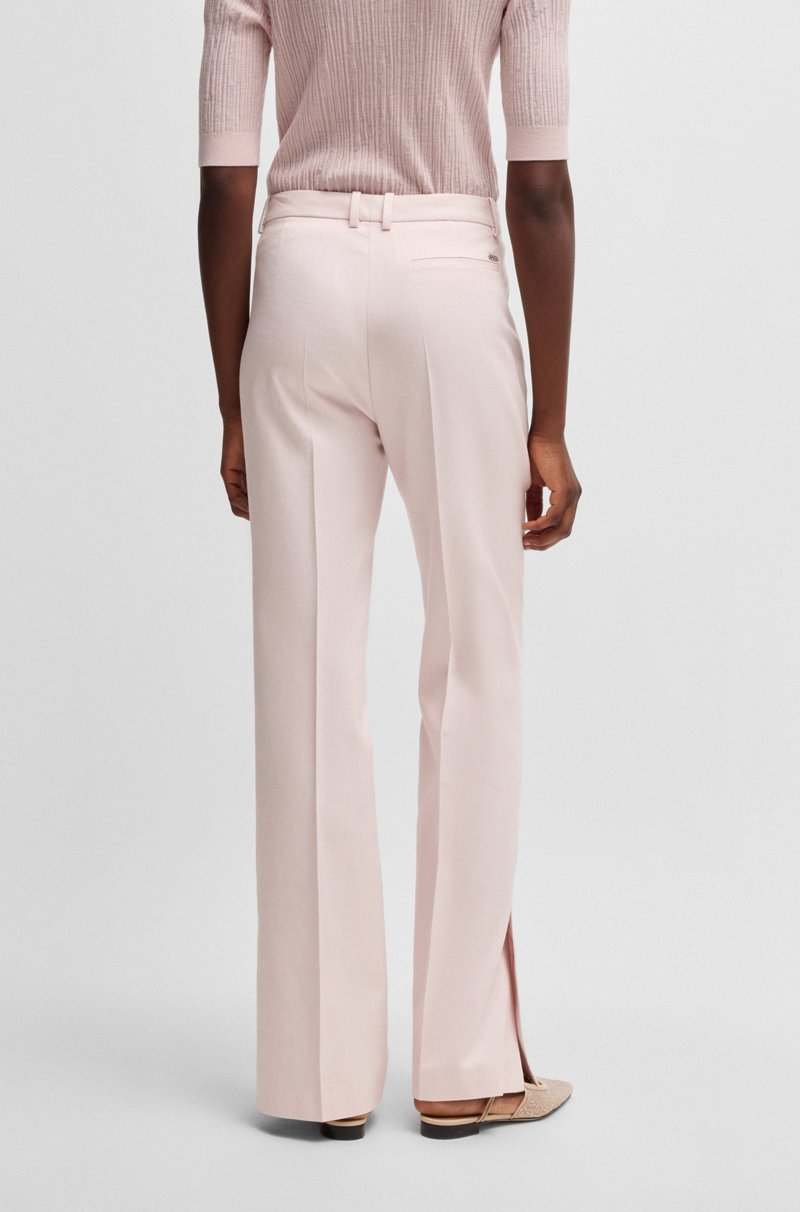 Hugo Boss Pantalones jaspeados con aberturas en los bajos Los más vendidos