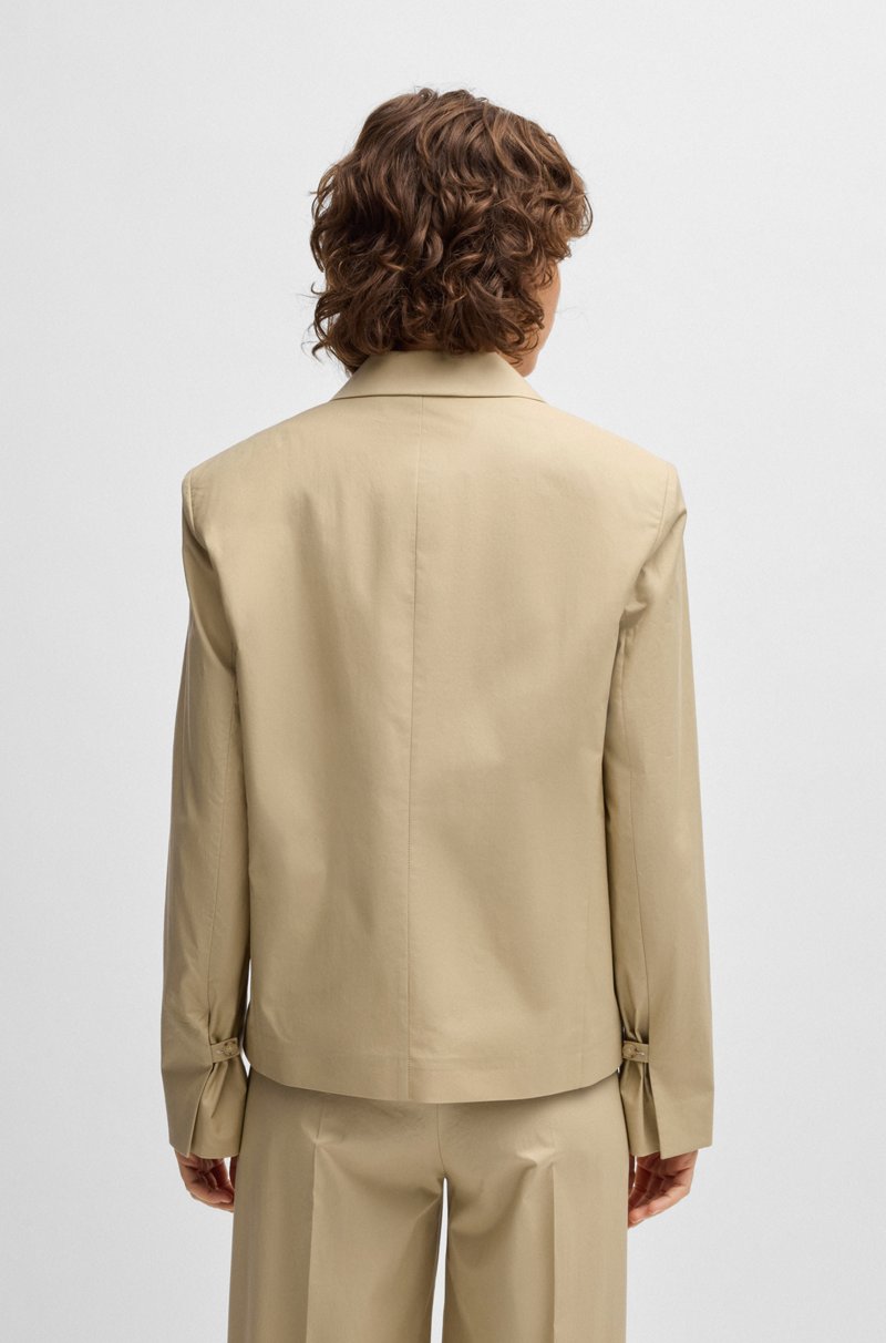 Hugo Boss Blazer con un solo botón en algodón elástico vaporoso Descuento