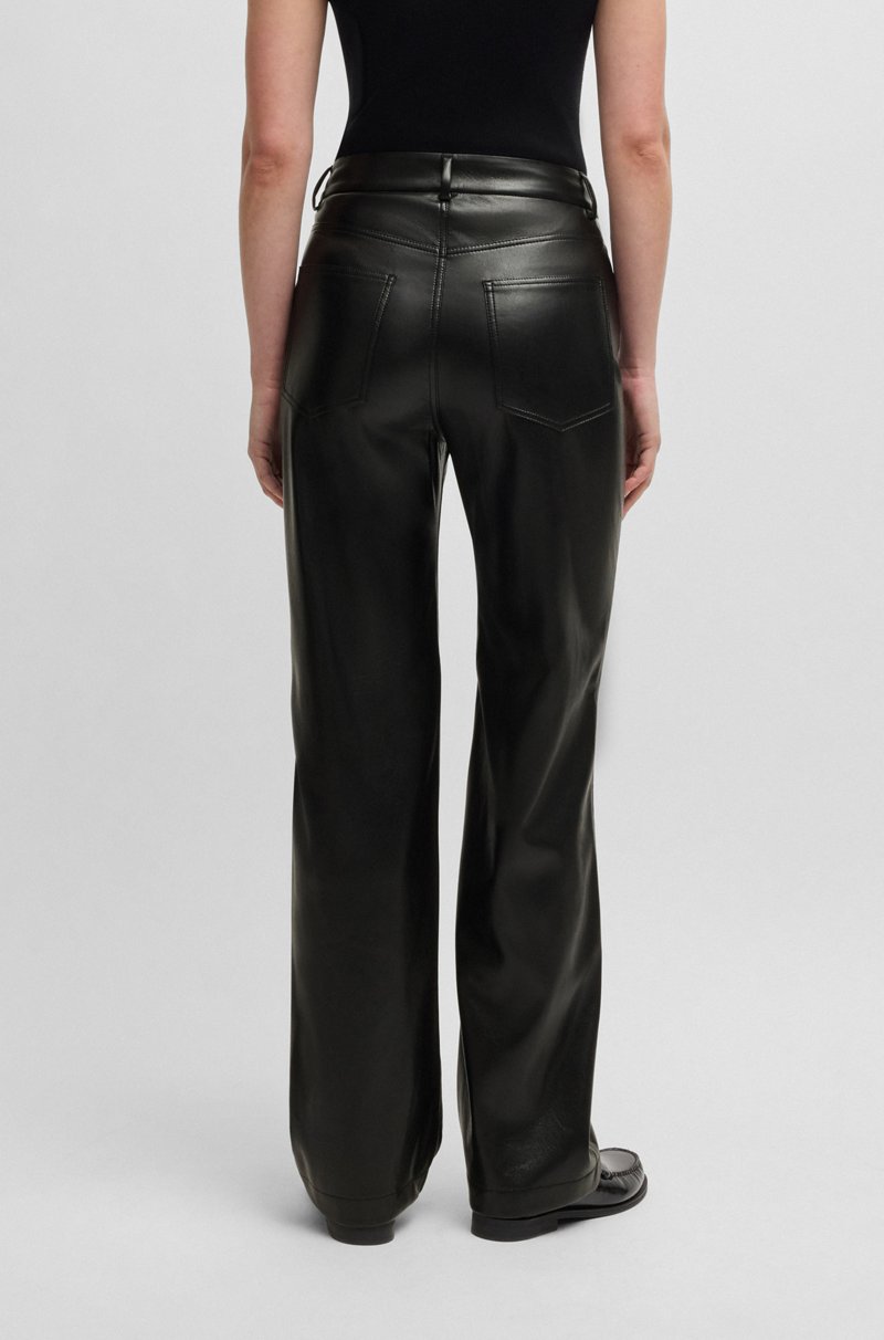 Hugo Boss Pantalones de cinco bolsillos en piel sintética Rebajas top