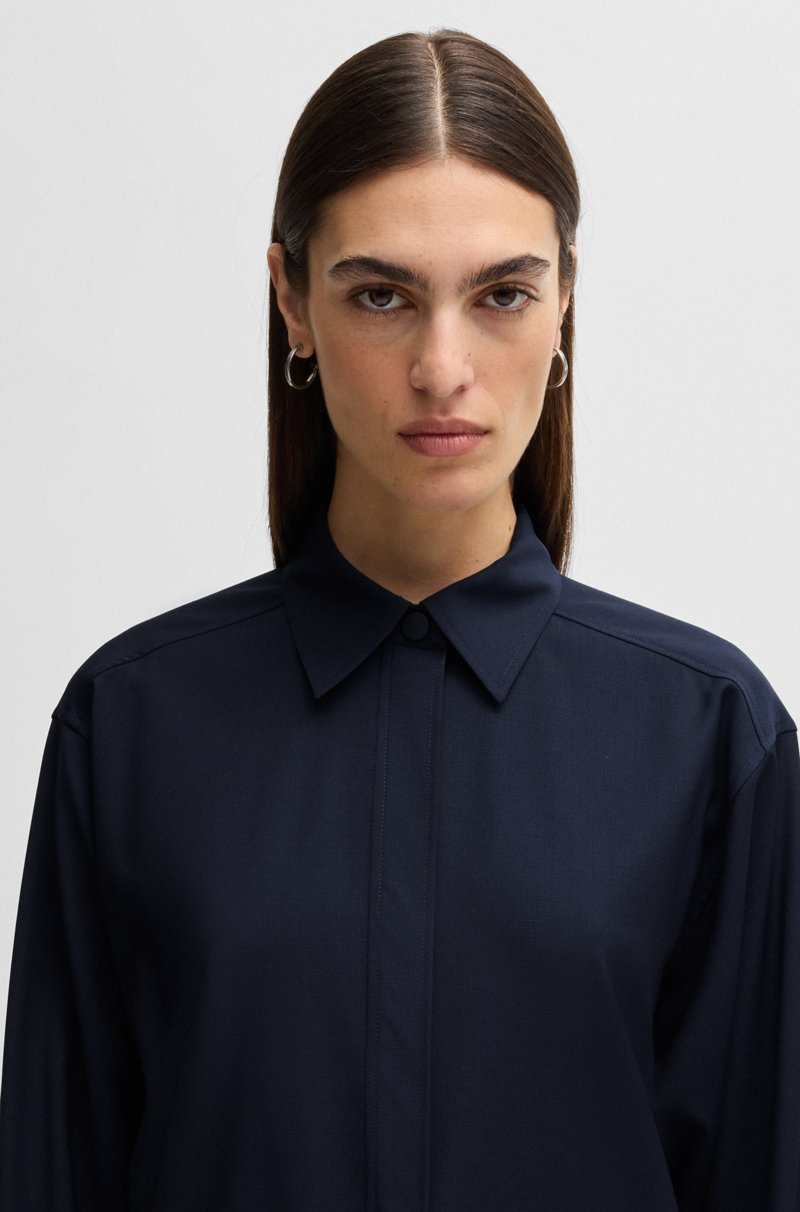 Hugo Boss Blusa en lana resistente a las arrugas ideal para viajar Envío gratis
