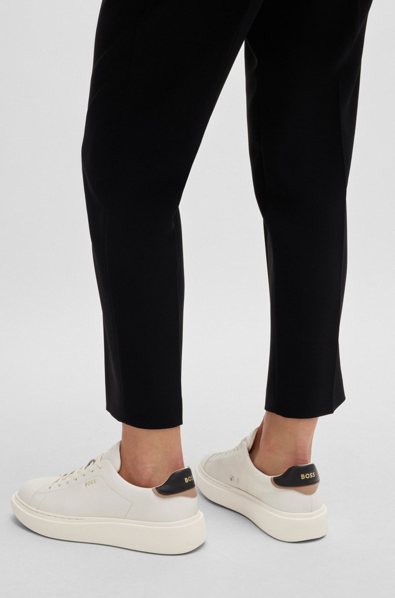 Hugo Boss Deportivas de piel con cordones y detalles de logo COMPRAR AHORA