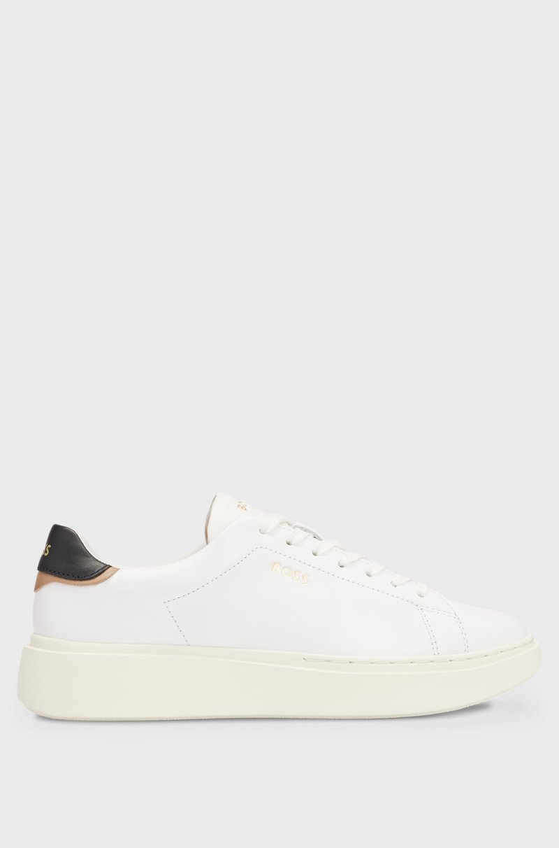 Hugo Boss Deportivas de piel con cordones y detalles de logo COMPRAR AHORA