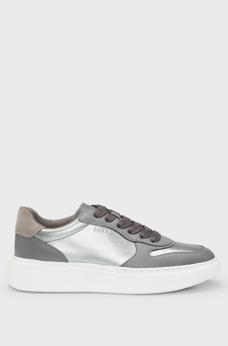 Hugo Boss Deportivas de piel sintética con detalles plateados ÚLTIMAS EDICIONES