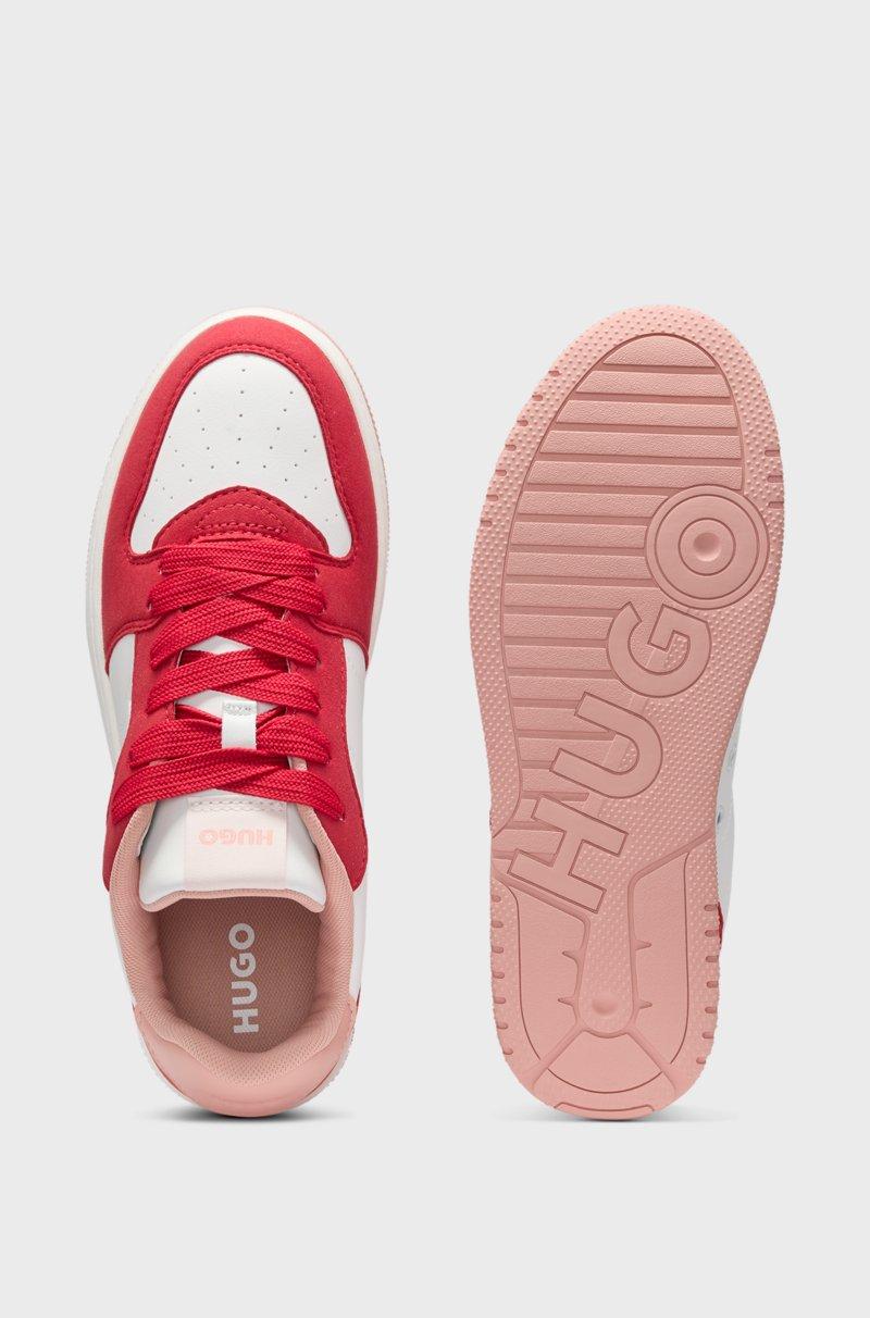 Hugo Boss Deportivas de diferentes materiales con detalles de logos Promoción por tiempo limitado