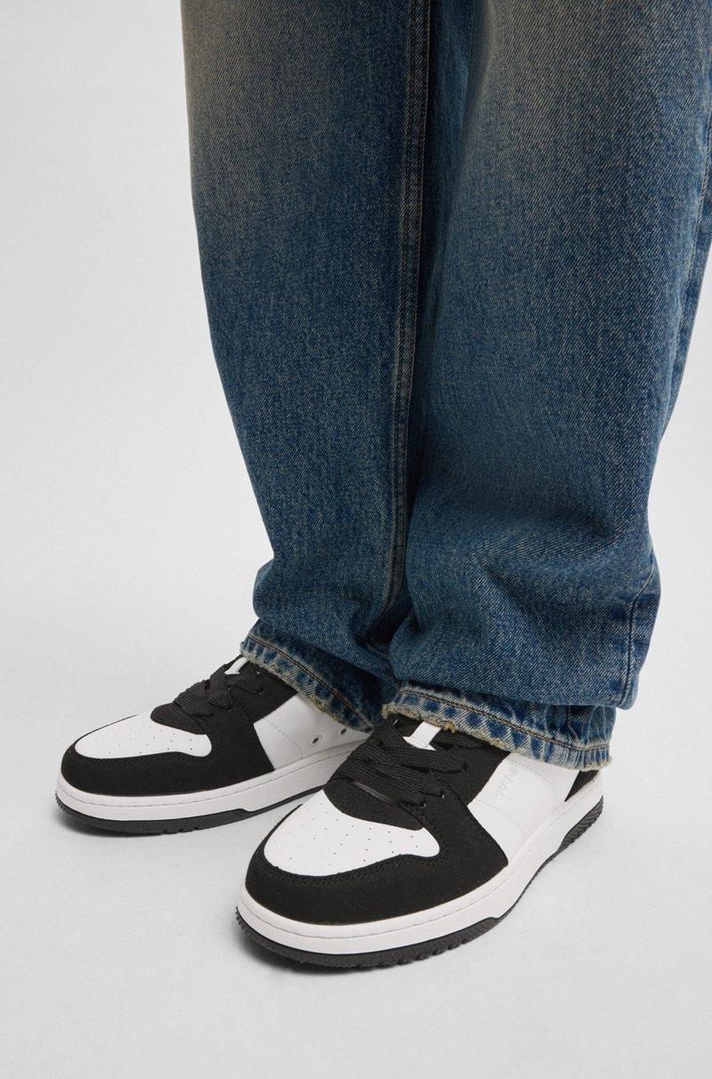 Hugo Boss Deportivas de diferentes materiales con detalles de logos Solo hoy