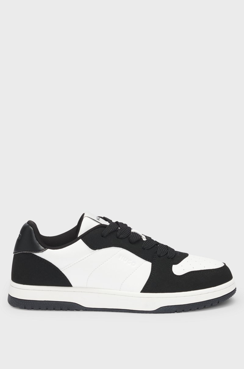 Hugo Boss Deportivas de diferentes materiales con detalles de logos Solo hoy