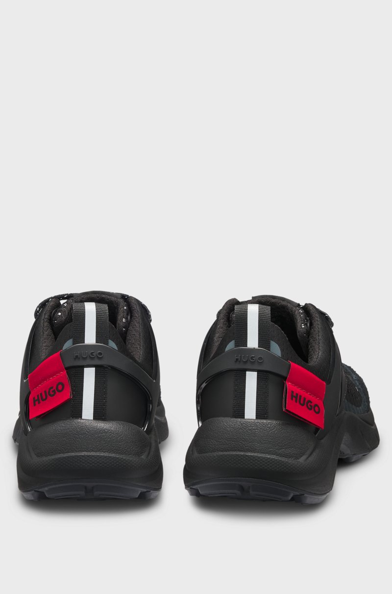 Hugo Boss Deportivas de la marca con malla y ante Tienda de fábrica