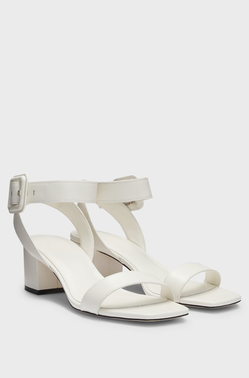 Hugo Boss Sandalias de piel con tira en el tobillo con hebilla Limitado a 3 días