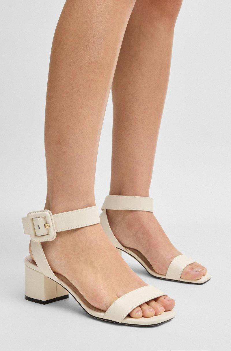 Hugo Boss Sandalias de piel con tira en el tobillo con hebilla Limitado a 3 días