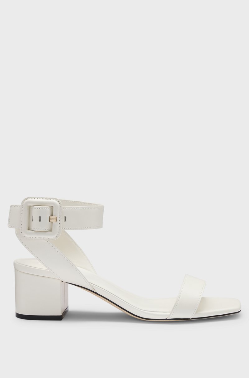 Hugo Boss Sandalias de piel con tira en el tobillo con hebilla Limitado a 3 días
