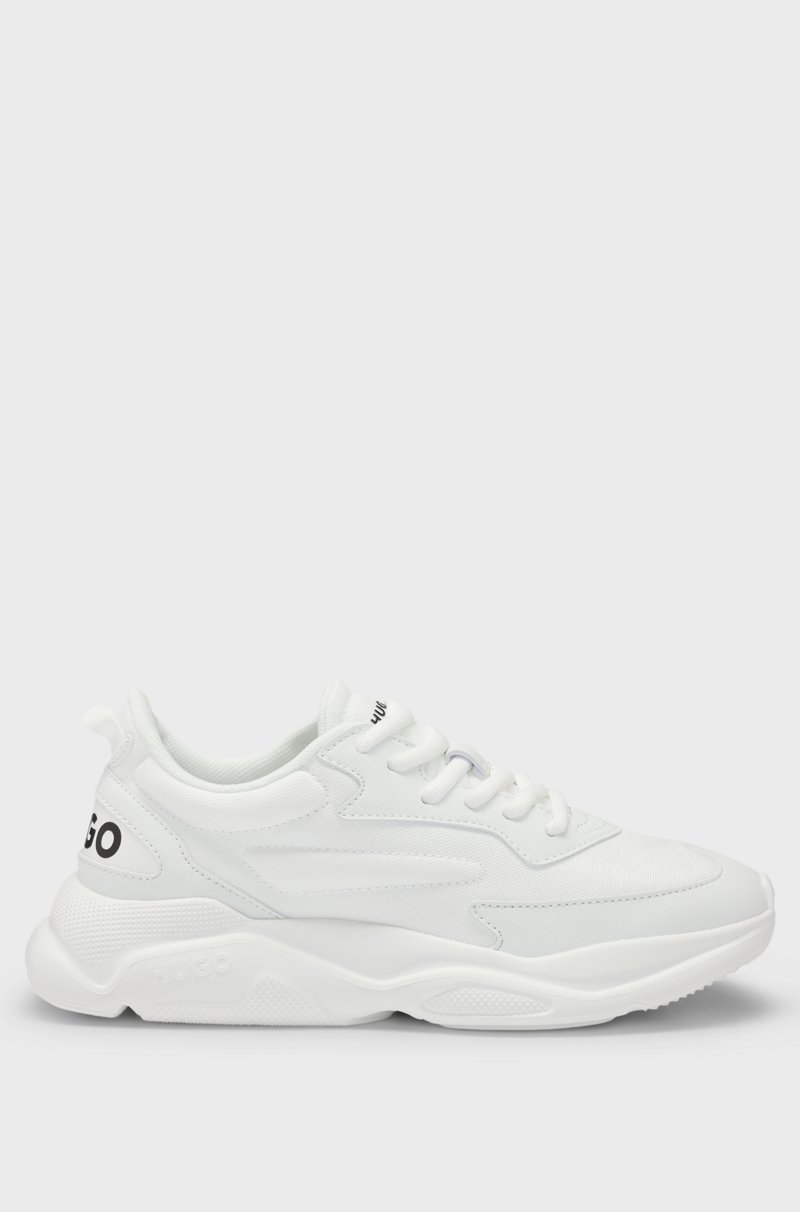 Hugo Boss Deportivas con cordones de materiales mixtos con logo en el contrafuerte Libre de impuestos