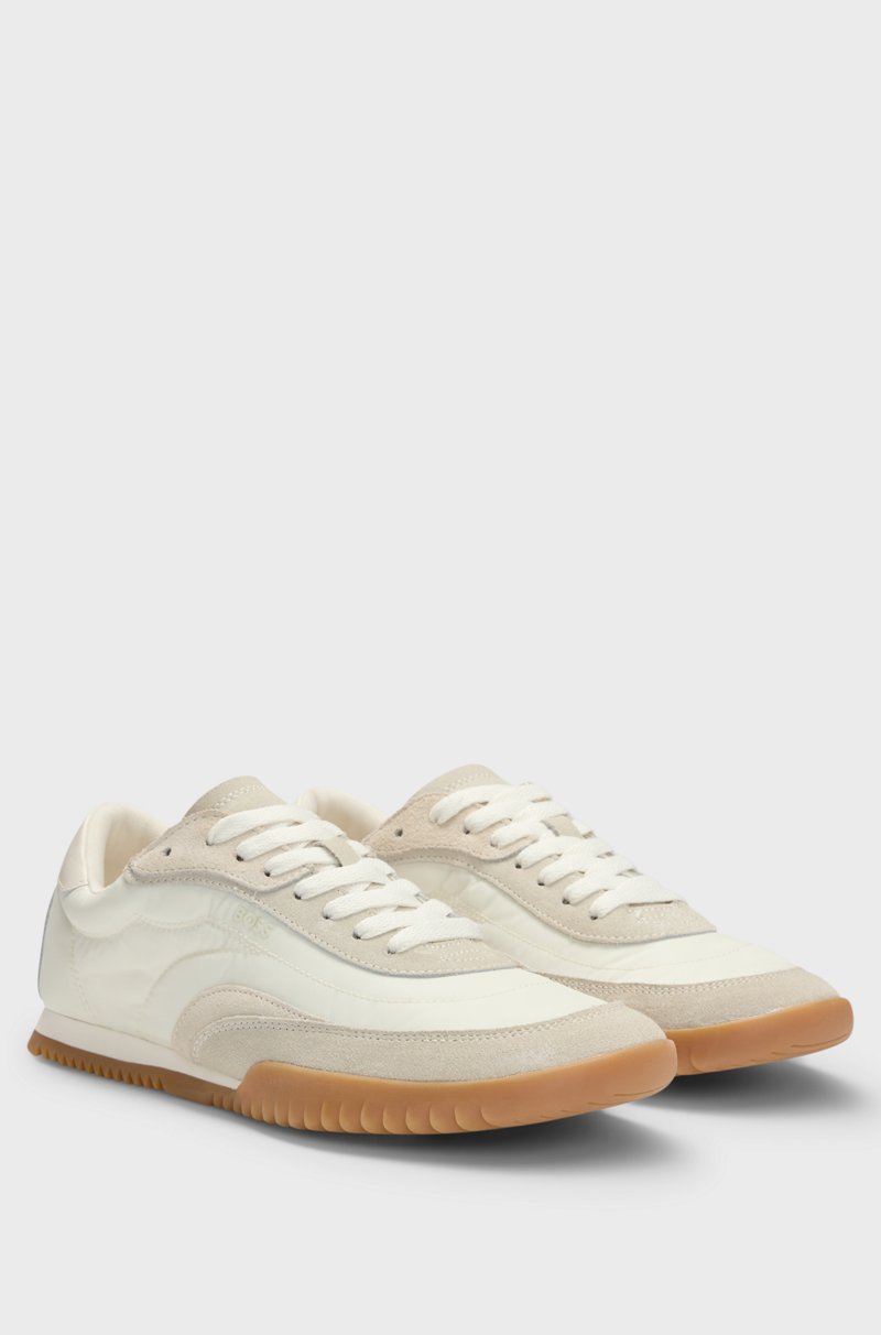 Hugo Boss Deportivas de caña baja en ante y tela Oferta exclusiva