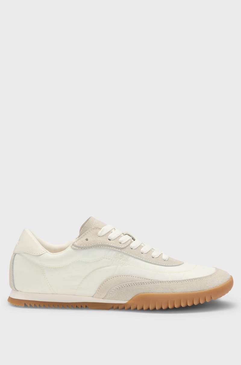 Hugo Boss Deportivas de caña baja en ante y tela Oferta exclusiva