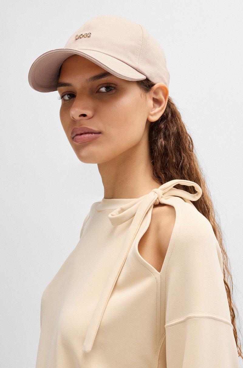 Hugo Boss Gorra de sarga de algodón con detalle de logotipo metálico Outlet online